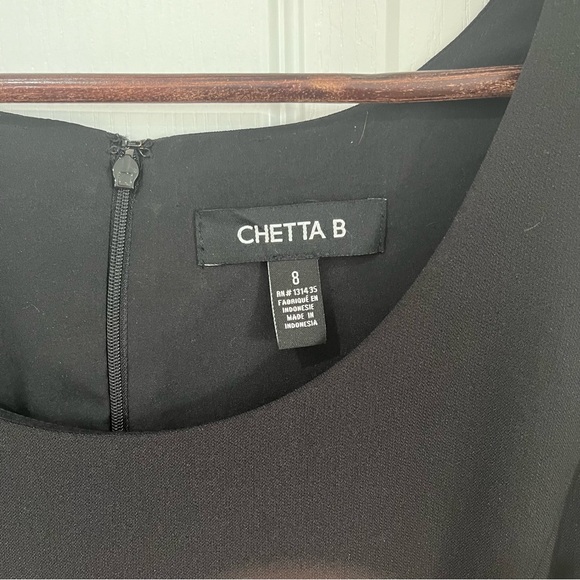 Chetta B black sleeveless dress size 8 - Picture 7 of 10